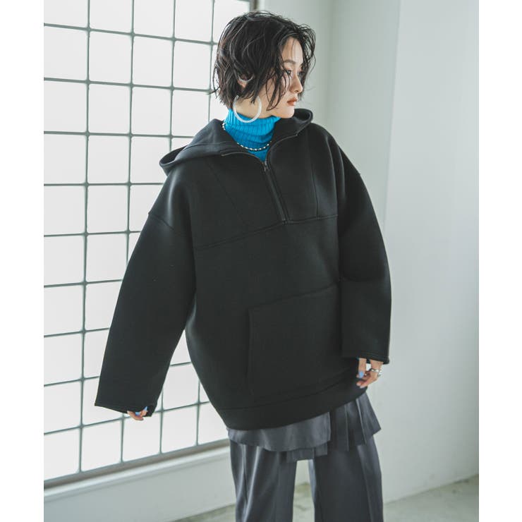 ボンディングハーフジップパーカー 韓国 夢展望 | 夢展望 | 詳細画像30 