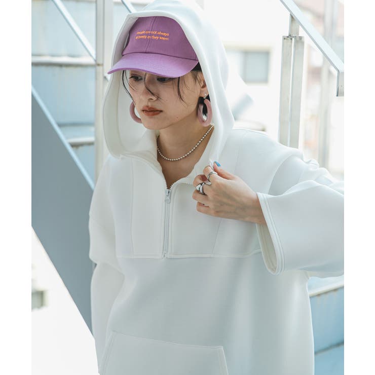 ボンディングハーフジップパーカー 韓国 夢展望 | 夢展望 | 詳細画像34 