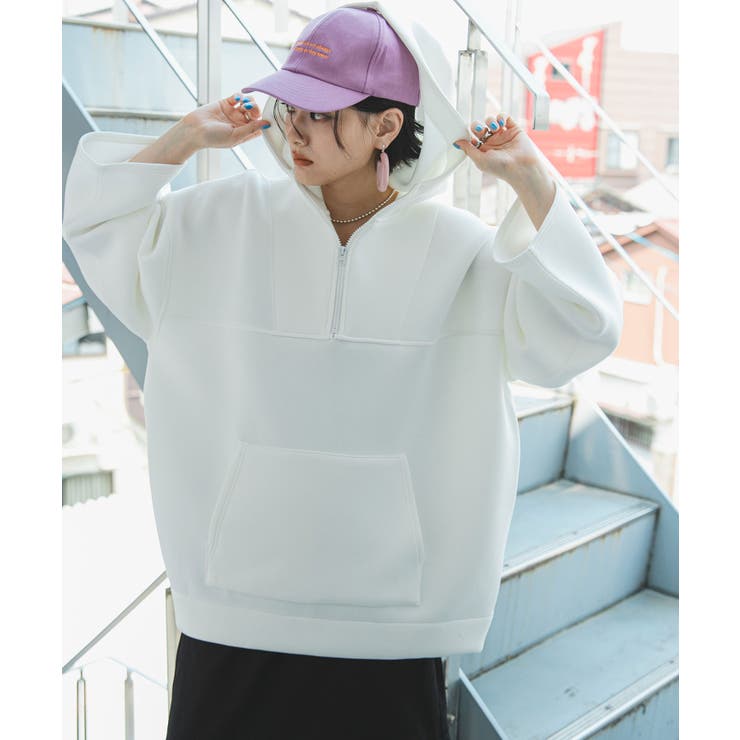 ボンディングハーフジップパーカー 韓国 夢展望 | 夢展望 | 詳細画像36 