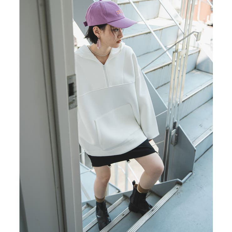 ボンディングハーフジップパーカー 韓国 夢展望 | 夢展望 | 詳細画像40 