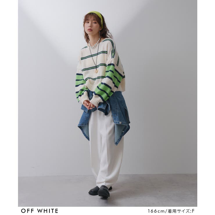 ボーダークロップドニット 韓国 夢展望 bohmal(ボマール) | 夢展望 | 詳細画像3 