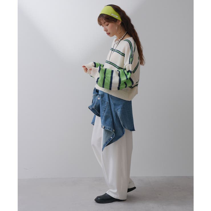 ボーダークロップドニット 韓国 夢展望 bohmal(ボマール) | 夢展望 | 詳細画像7 