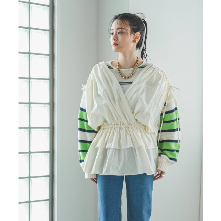 ボーダークロップドニット 韓国 夢展望 bohmal(ボマール) | 夢展望 | 詳細画像27 