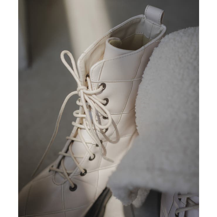 キルティングレースアップブーツ 韓国 夢展望 | 夢展望 | 詳細画像6 