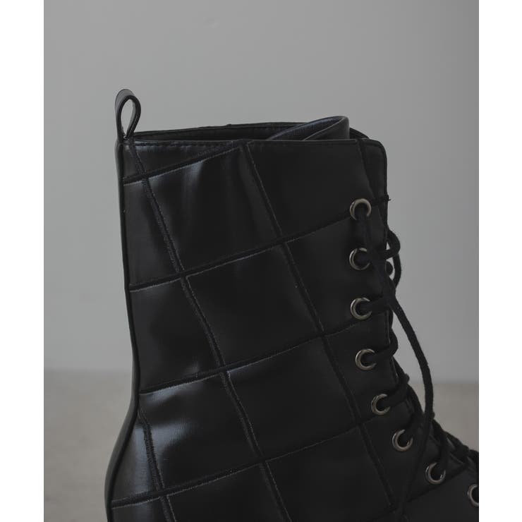 キルティングレースアップブーツ 韓国 夢展望 | 夢展望 | 詳細画像17 