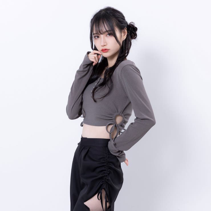 ラウンドホールカットソー 量産型 地雷系 夢展望 | DearMyLove | 詳細画像11 