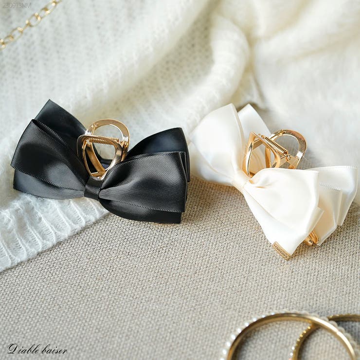 送料関税込★Simone Rocha★リボンディテールのサテンバレッタ Hair accessory Simone Rocha White in Other - 54906770