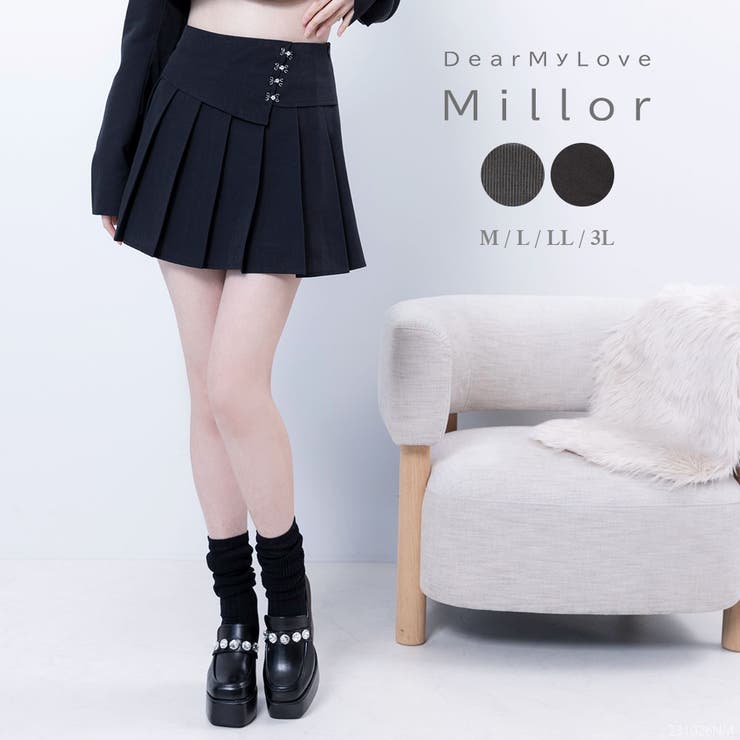 フロントホックミニスカート 量産型 地雷系 夢展望 | DearMyLove | 詳細画像1 