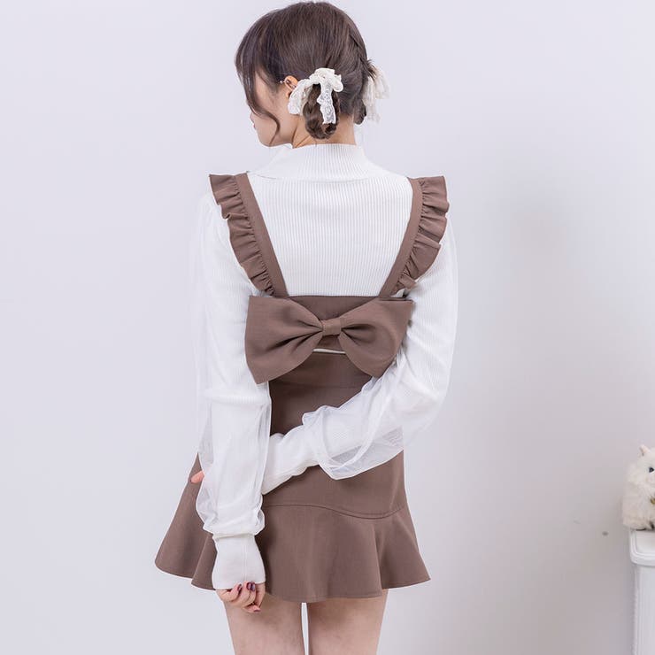 バックリボンフリルビスチェ 量産型 地雷系 夢展望 | DearMyLove | 詳細画像4 