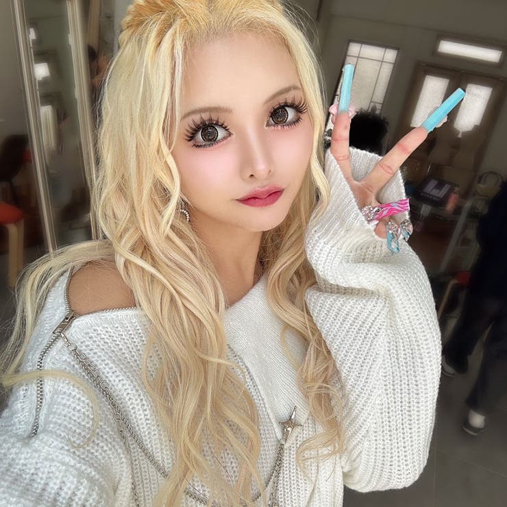 ビッグカラージップオフショルアレンジニットワンピース 韓国 夢展望 | 夢展望 | 詳細画像6 