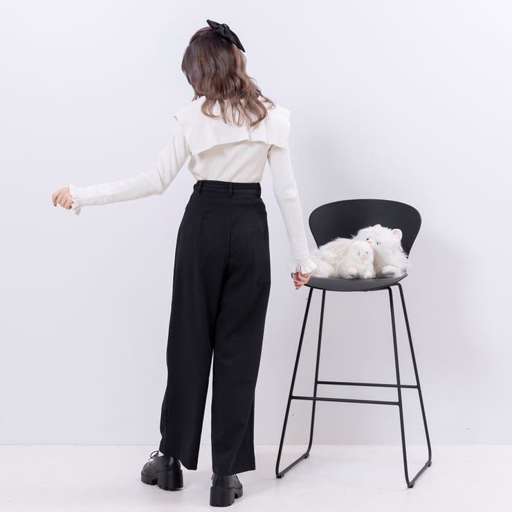 Mystrada❤︎大人可愛いバックリボンワイドパンツ - メルカリ