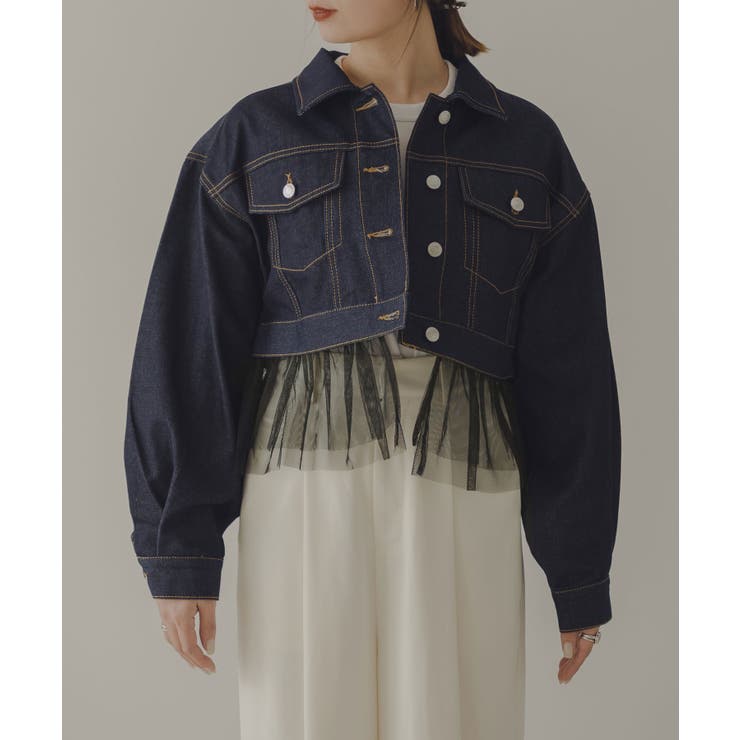 ２WAYフリルコンパクトデニムジャケット 韓国 夢展望 | 夢展望 | 詳細画像24 