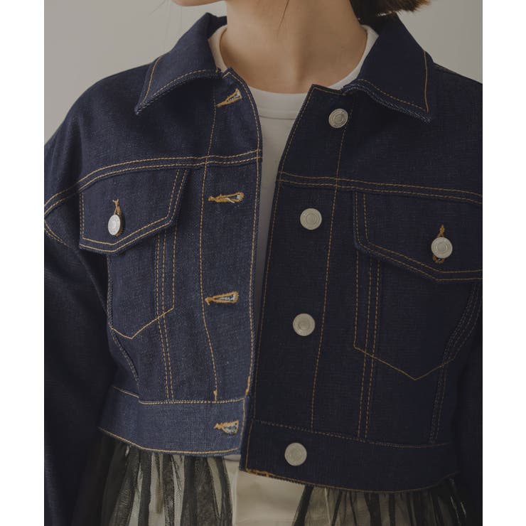 ２WAYフリルコンパクトデニムジャケット 韓国 夢展望 | 夢展望 | 詳細画像28 