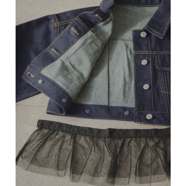 ２WAYフリルコンパクトデニムジャケット 韓国 夢展望 | 夢展望 | 詳細画像30 