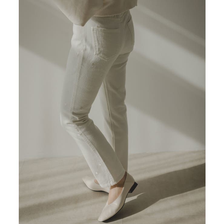 ハート刺繍テーパードデニムパンツ 韓国 夢展望 | 夢展望 | 詳細画像25 