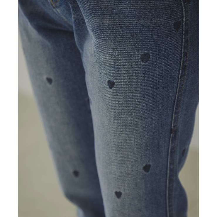 ハート刺繍テーパードデニムパンツ 韓国 夢展望 | 夢展望 | 詳細画像43 