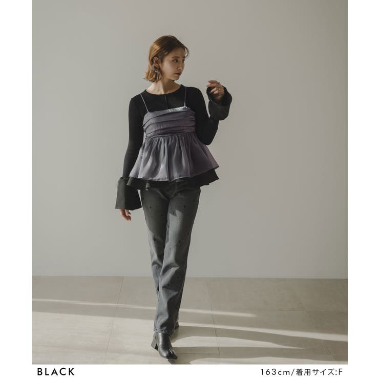 オーガンジーペプラムキャミ 韓国 夢展望 | 夢展望 | 詳細画像19 