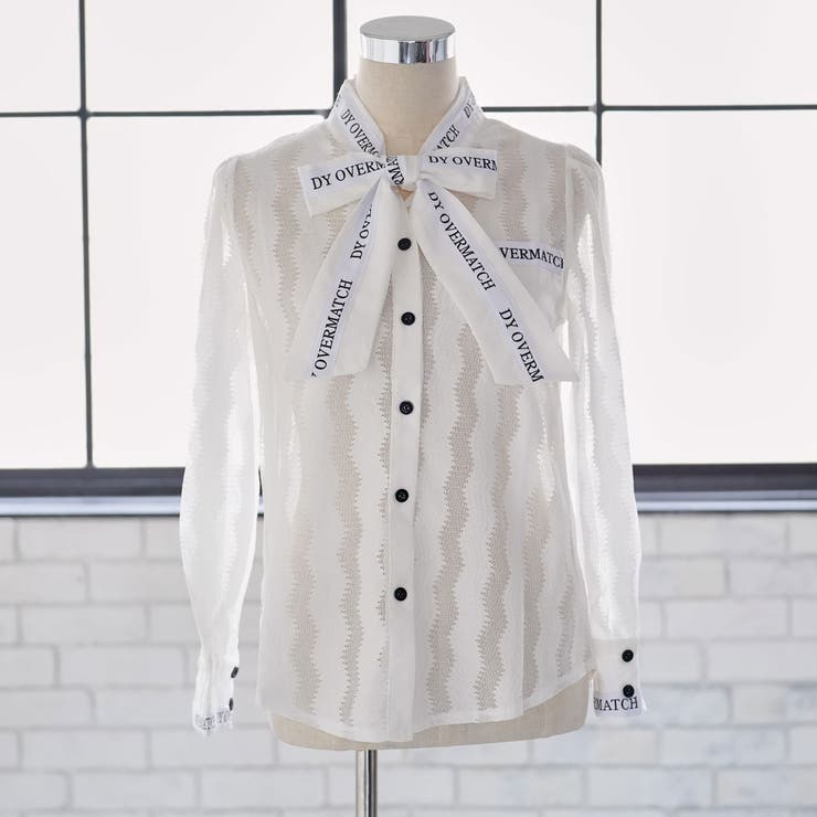 英字ロゴボウタイ長袖ブラウス 韓国 夢展望 | 夢展望 | 詳細画像8 