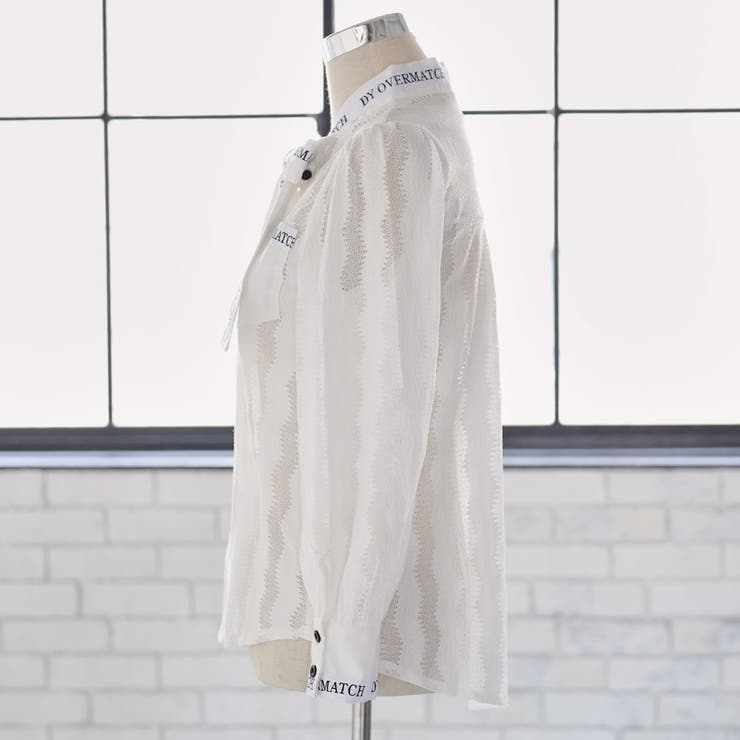 英字ロゴボウタイ長袖ブラウス 韓国 夢展望 | 夢展望 | 詳細画像10 