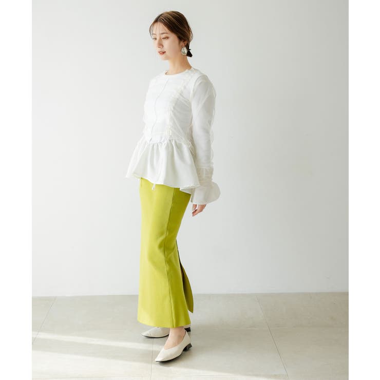 ダブルシャーリングチュールトップス 韓国 夢展望 | 夢展望 | 詳細画像3 