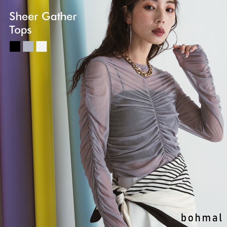 シアーギャザートップス 韓国 夢展望 | 夢展望 | 詳細画像1 