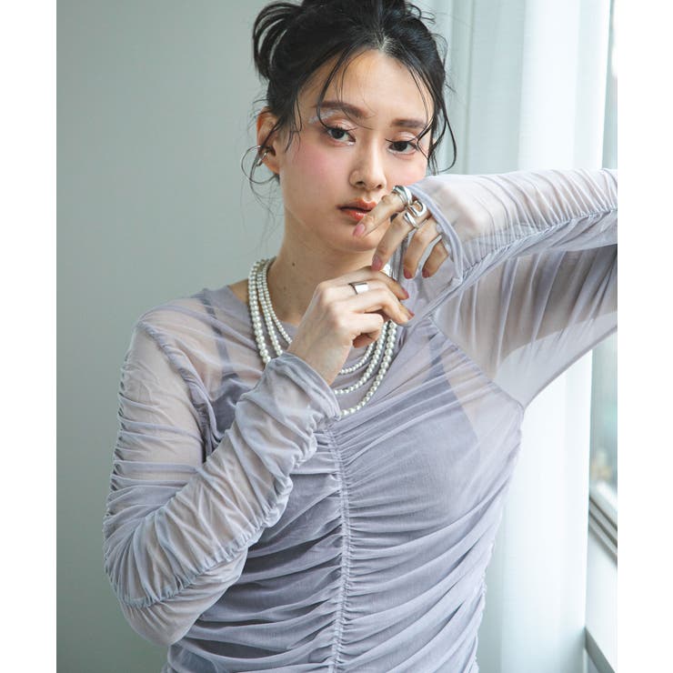 シアーギャザートップス 韓国 夢展望 | 夢展望 | 詳細画像28 