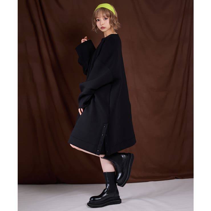 pium ビジューテープボンディングミニワンピース ブラック ビジューテープボンディングミニワンピース – pium