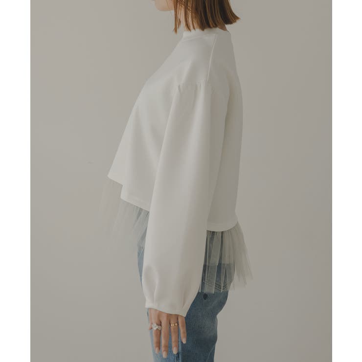 チュールフリルドッキングプルオーバー 韓国 夢展望 | 夢展望 | 詳細画像19 