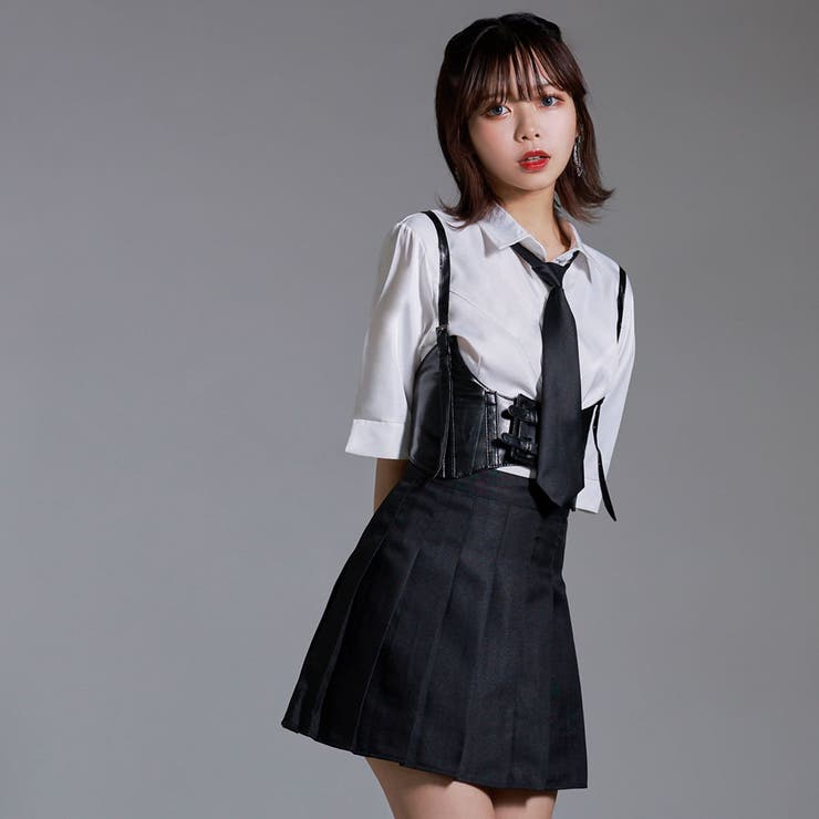 ブランドバッグ 人気ランキング2024 ギャル制服風4点セット 夢展望[品番：YU000046832]｜夢展望 韓国 Sサイズ