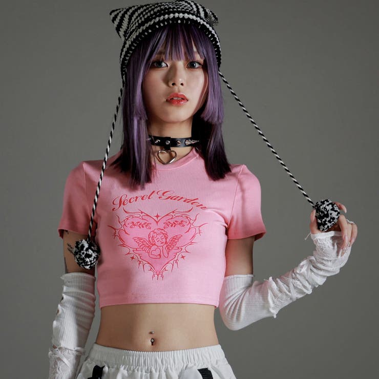 レース×レースアップアームウォーマー 韓国 夢展望[品番：YU000046842 