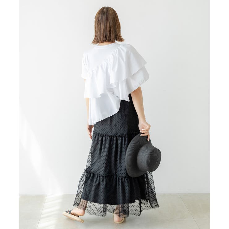 アシンメトリーフリルTシャツ 韓国 夢展望 | 夢展望 | 詳細画像11 