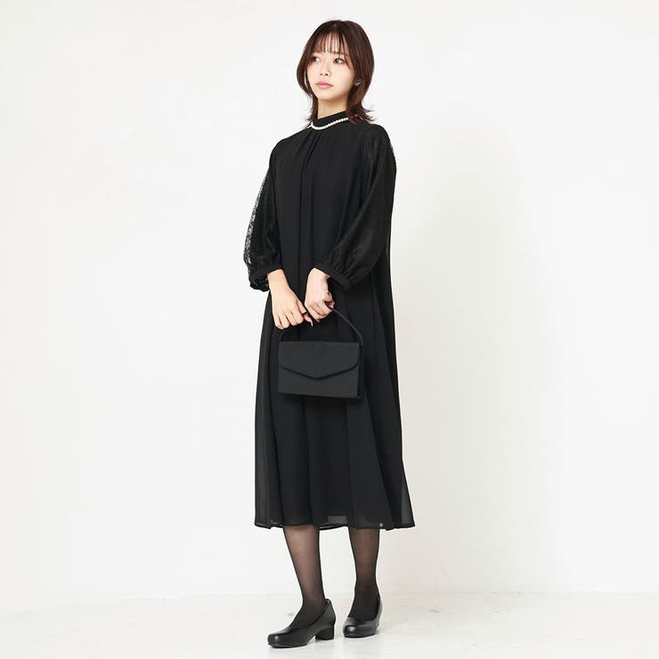 選べるブラックフォーマルワンピース 韓国 夢展望[品番