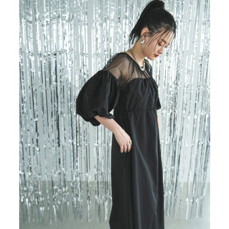 タフタ×チュールドッキングワンピース 韓国 夢展望 bohmal(ボマール) | 夢展望 | 詳細画像7 