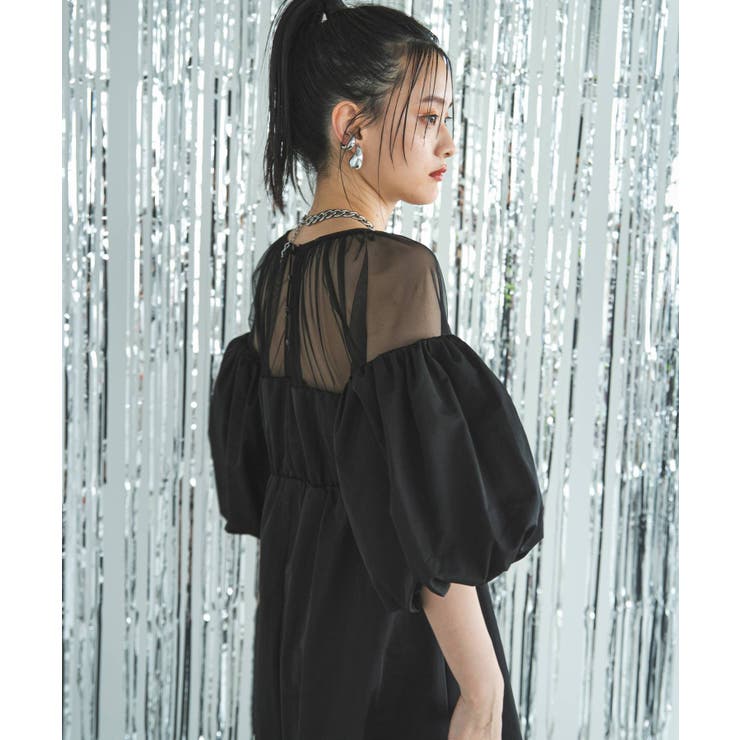 タフタ×チュールドッキングワンピース 韓国 夢展望 bohmal(ボマール) | 夢展望 | 詳細画像9 