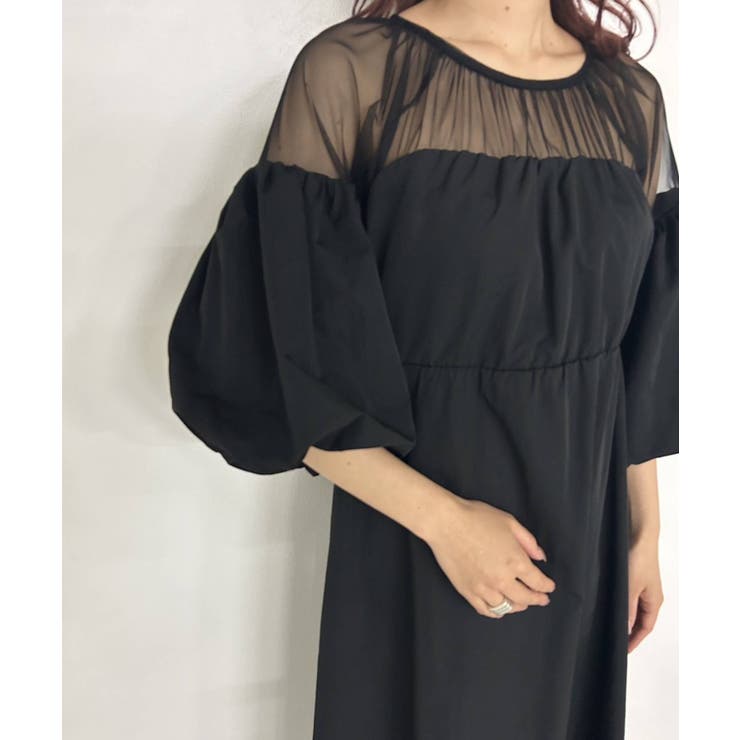 タフタ×チュールドッキングワンピース 韓国 夢展望 bohmal(ボマール) | 夢展望 | 詳細画像30 