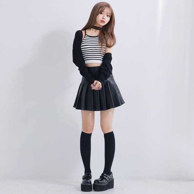 短丈肌魅せリブキャミソール 韓国 夢展望 | 夢展望 | 詳細画像8 