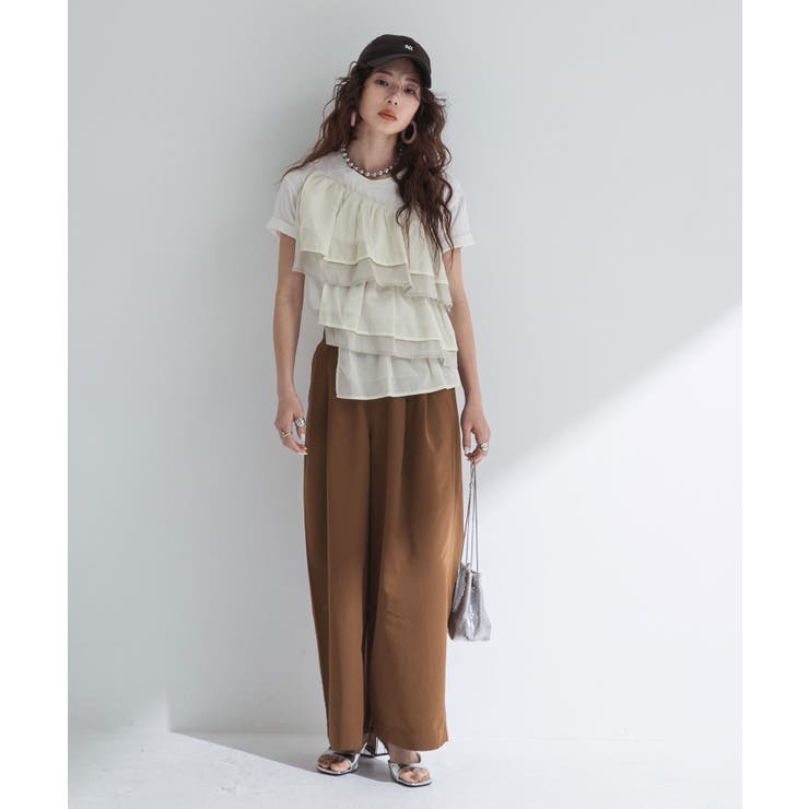 ボリュームラッフルTシャツ 韓国 夢展望 | 夢展望 | 詳細画像3 