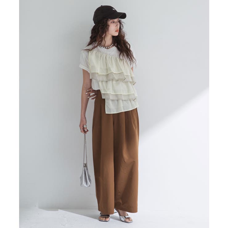 ボリュームラッフルTシャツ 韓国 夢展望 | 夢展望 | 詳細画像4 