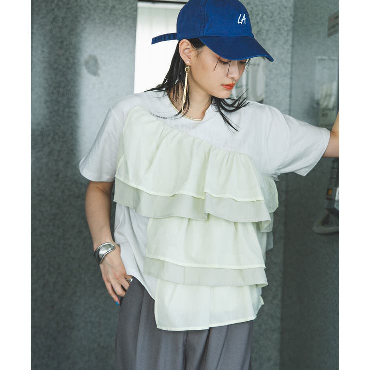 ボリュームラッフルTシャツ 韓国 夢展望 | 夢展望 | 詳細画像22 