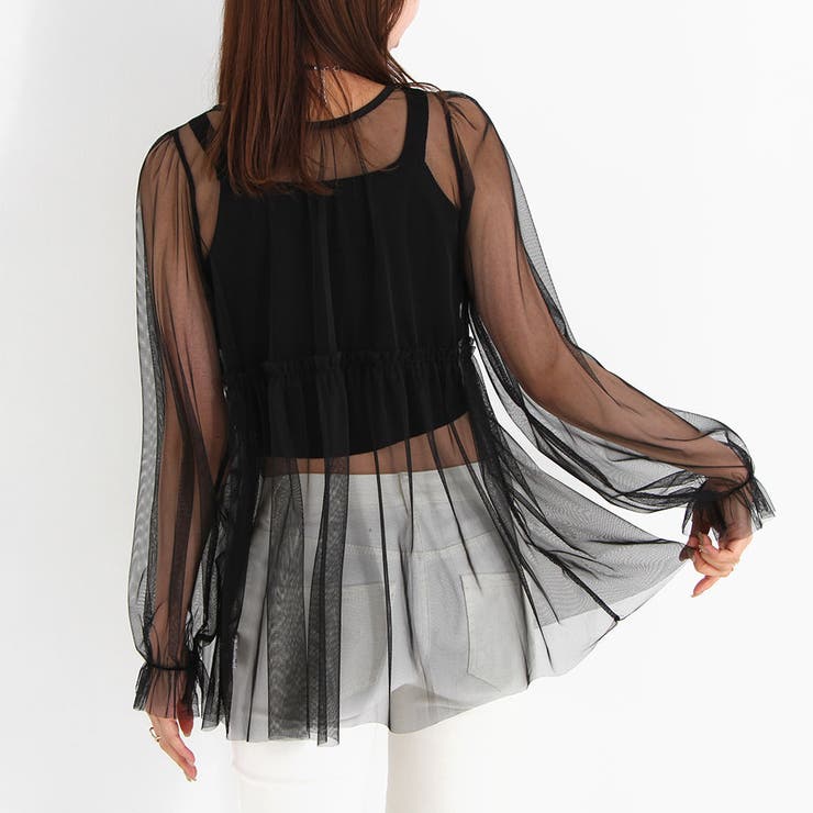2wayチュールブラウス 韓国 夢展望 | 夢展望 | 詳細画像10 