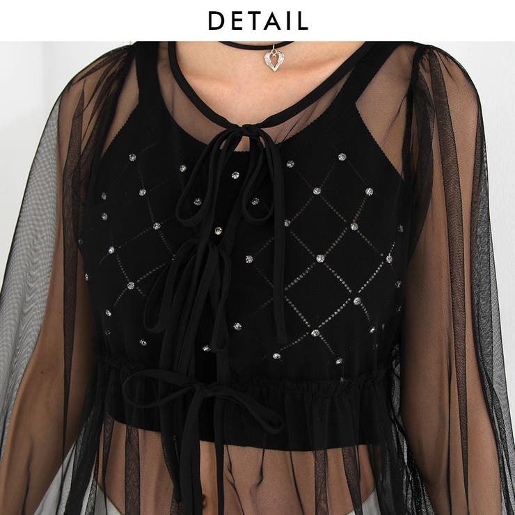 2wayチュールブラウス 韓国 夢展望 | 夢展望 | 詳細画像12 