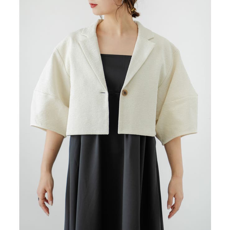 ランタンスリーブテーラードジャケット 韓国 夢展望 | 夢展望 | 詳細画像14 