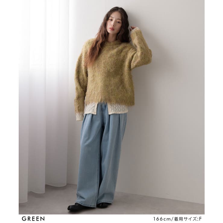 ミックスカラーシャギーニット 韓国 夢展望 | 夢展望 | 詳細画像3 