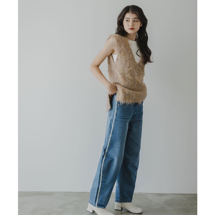 ミックスカラーVネックベスト 韓国 夢展望 | 夢展望 | 詳細画像7 