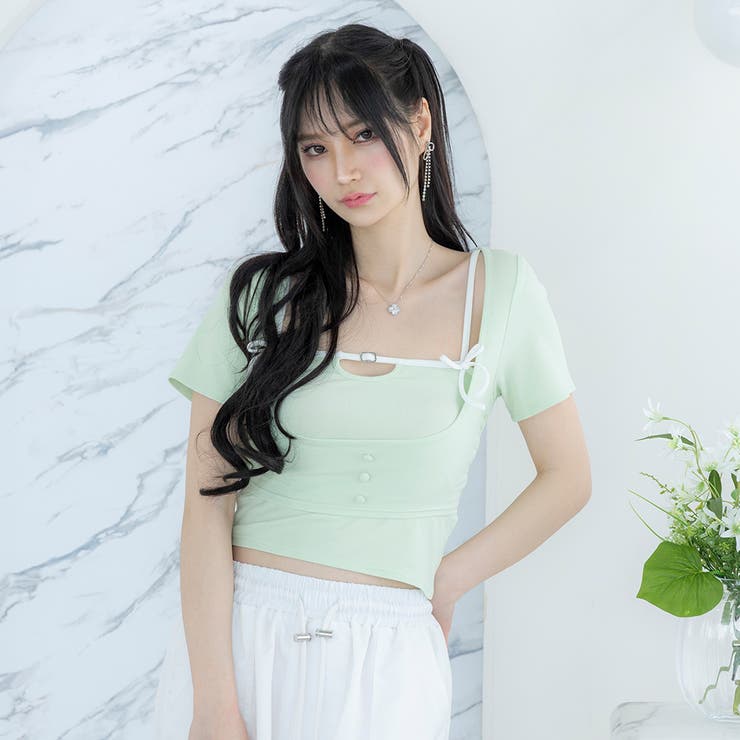 リュバンキャミアンサンブル 量産型 地雷系 夢展望 | DearMyLove | 詳細画像9 