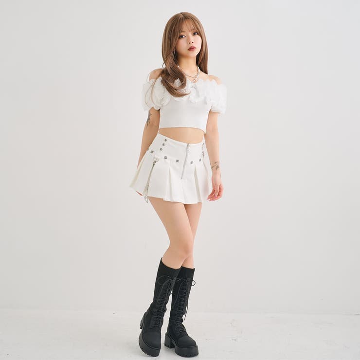 スタッズギャルスカパン 韓国 夢展望[品番：YU000046902]｜夢展望