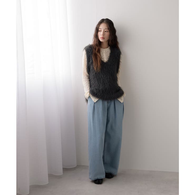 フェザーヤーンVネックベスト 韓国 夢展望 | 夢展望 | 詳細画像5 