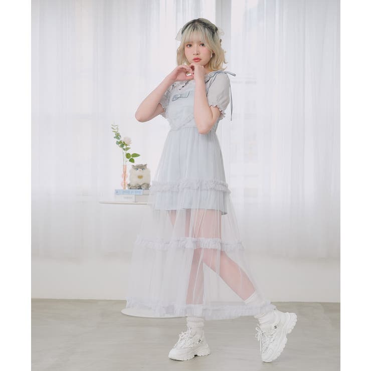 フリル襟ポロトップス 量産型 地雷系 夢展望 | DearMyLove | 詳細画像15 