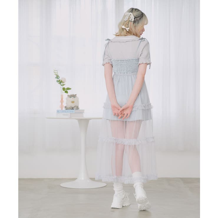 フリル襟ポロトップス 量産型 地雷系 夢展望[品番：YU000046899