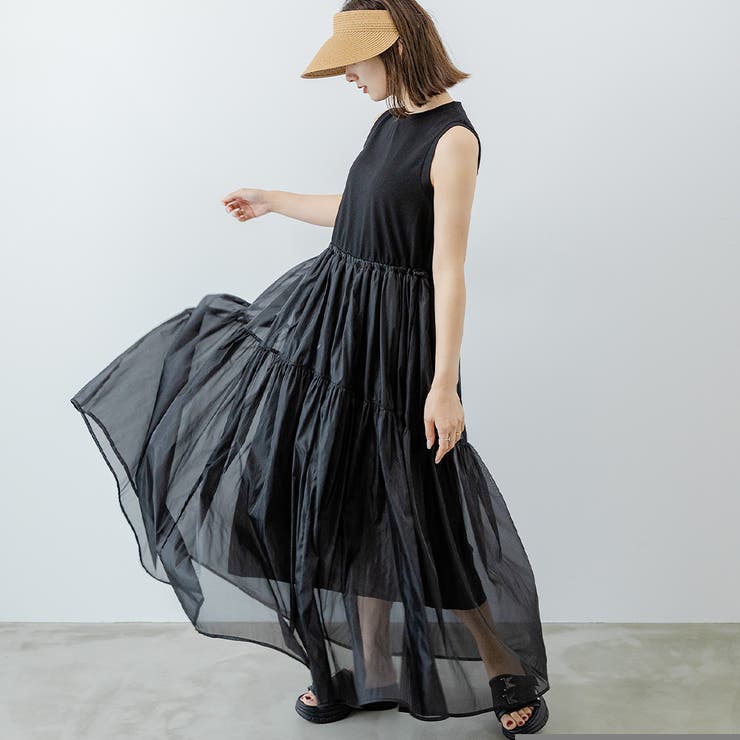 オーガンジードッキングワンピース 韓国 夢展望 | 夢展望 | 詳細画像1 